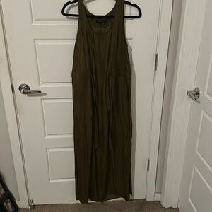 Banana republic olive maxi dress